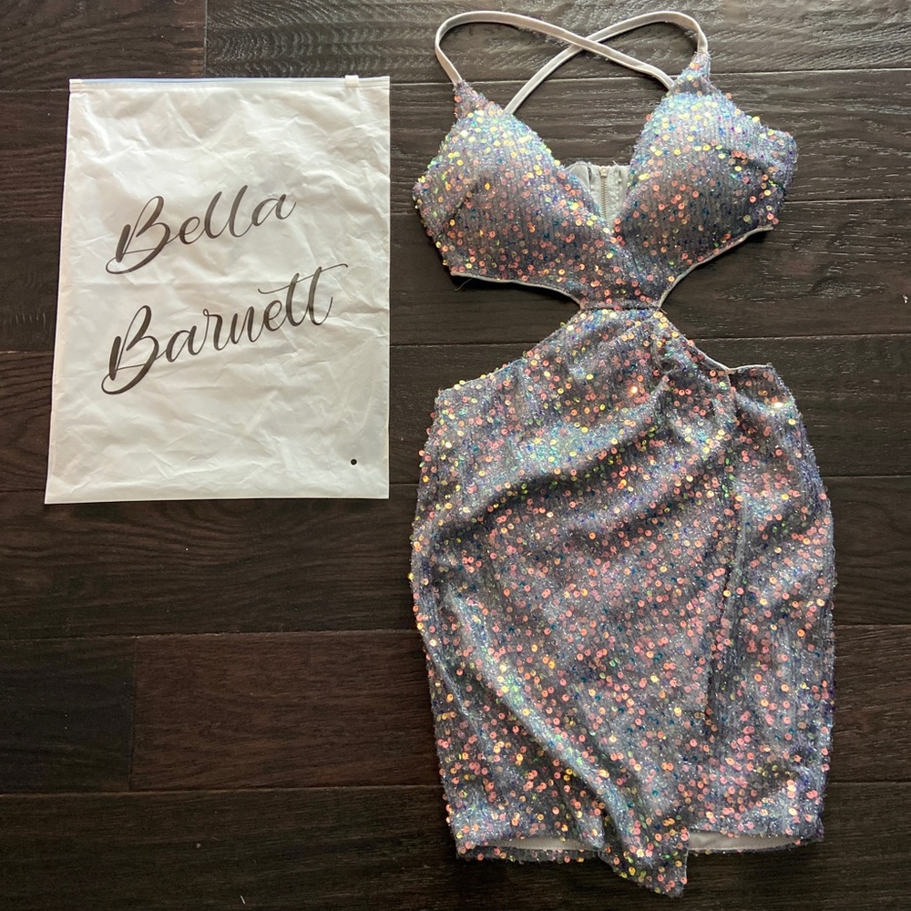 🆕 🏷 NWT BELLA BARNETT SEQUIN MINI DRESS XS